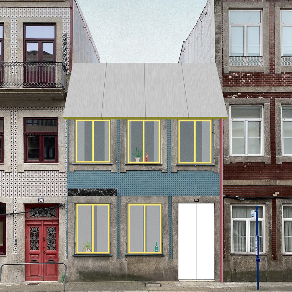 O casă fragmentată, în Porto