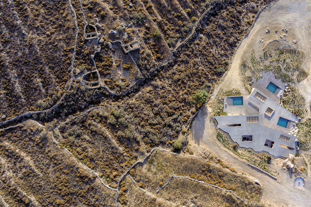 Solar și subteran. Hotel Homa, Serifos, Insulele Ciclade, Grecia