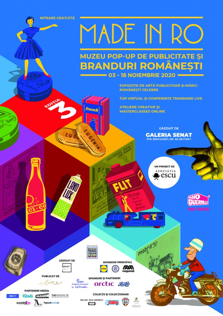 A început a treia ediție Made in RO: muzeu pop-up de publicitate și branduri românești