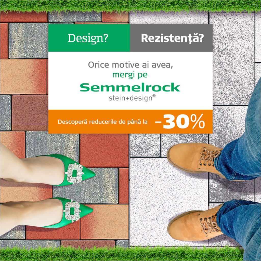 Descoperă oferta anului 2022 la dalele şi pavajele Semmelrock