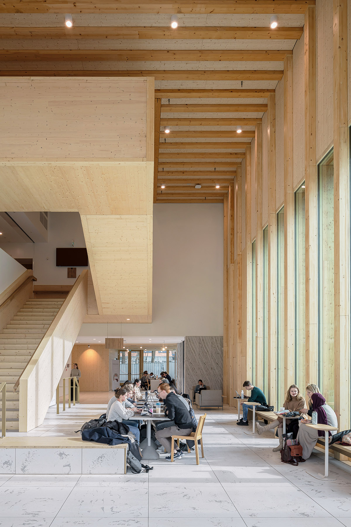 text3_x_08 - Marga Klompé Building - Wooden beams throughout - Powerhouse Company - Photography by Sebastian van Damme