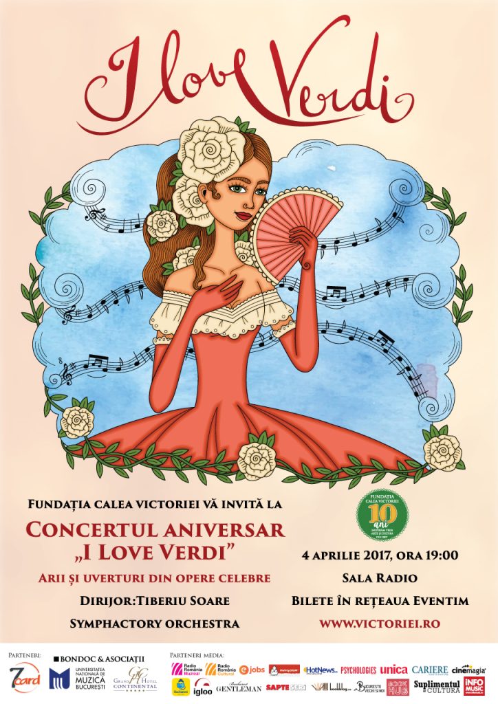 Concert Aniversar „I Love VERDI”: Arii și uverturi din opere celebre
