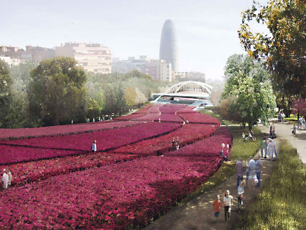 Extinderi de spațiu public pietonal | Barcelona: o nouă diagonală verde