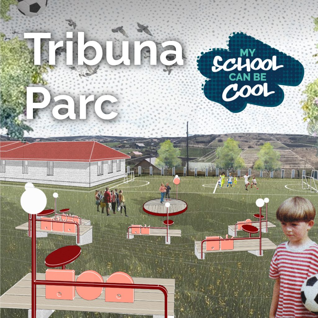 „Tribuna Parc”, proiectul „My School Can Be Cool” din satul Cornești co-creat de elevi, devine realitate